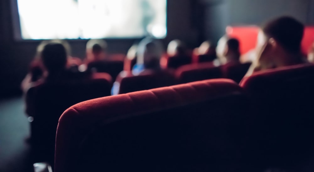 Residents enjoy a movie near Chapmans Retreat in Spring Hill, Tennessee