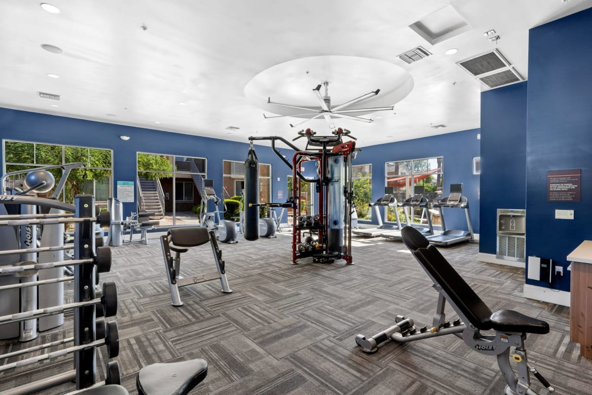 Fitness center at Volta on Broadway, Tempe, Arizona