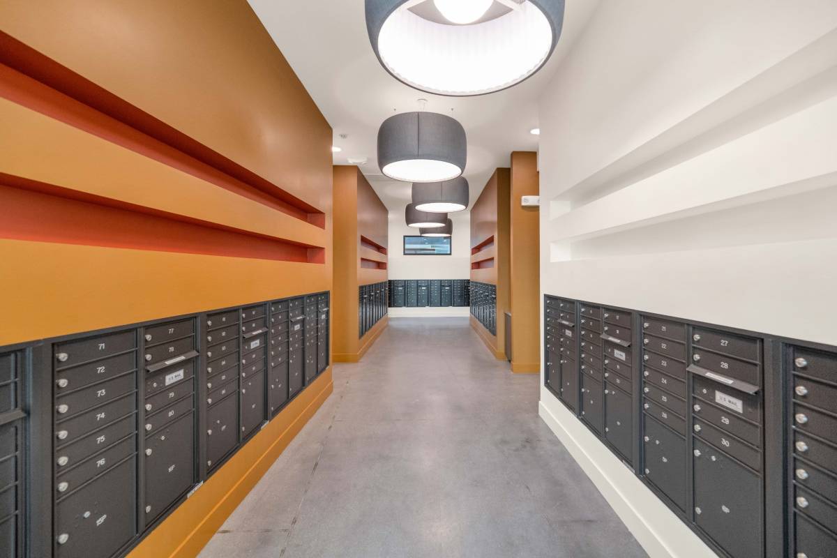 Mail room at Hangar at Thunderbird, Glendale, Arizona