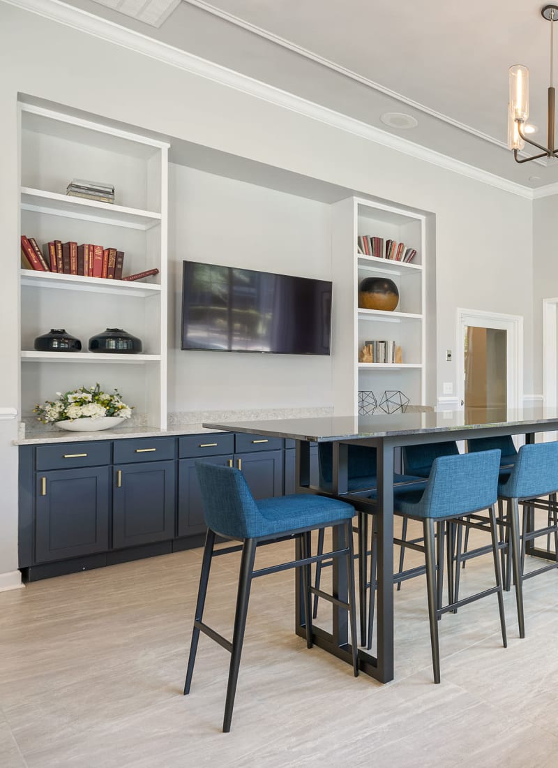 Inside of leasing office at Marquis of Carmel Valley in Charlotte, North Carolina