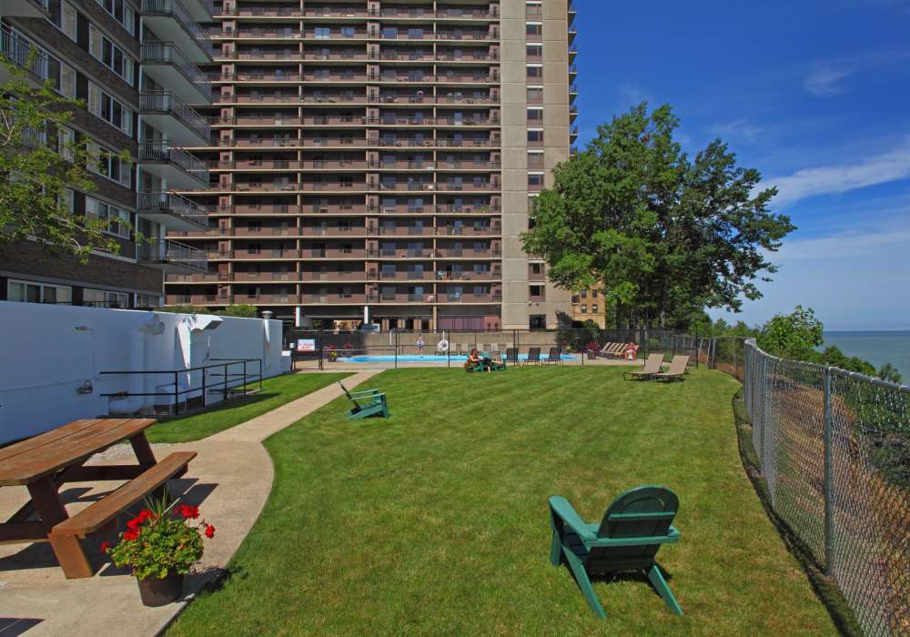 A dogpark at 12000 Edgewater in Lakewood, Ohio