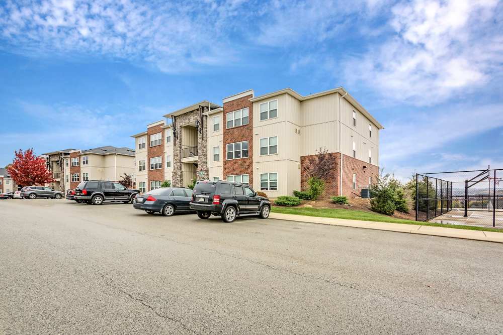 Exterior of student apartments at Traverse Commons in Indiana, Pennsylvania