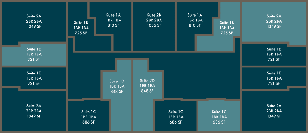 Floor layout of Altitude in Atlanta, GA