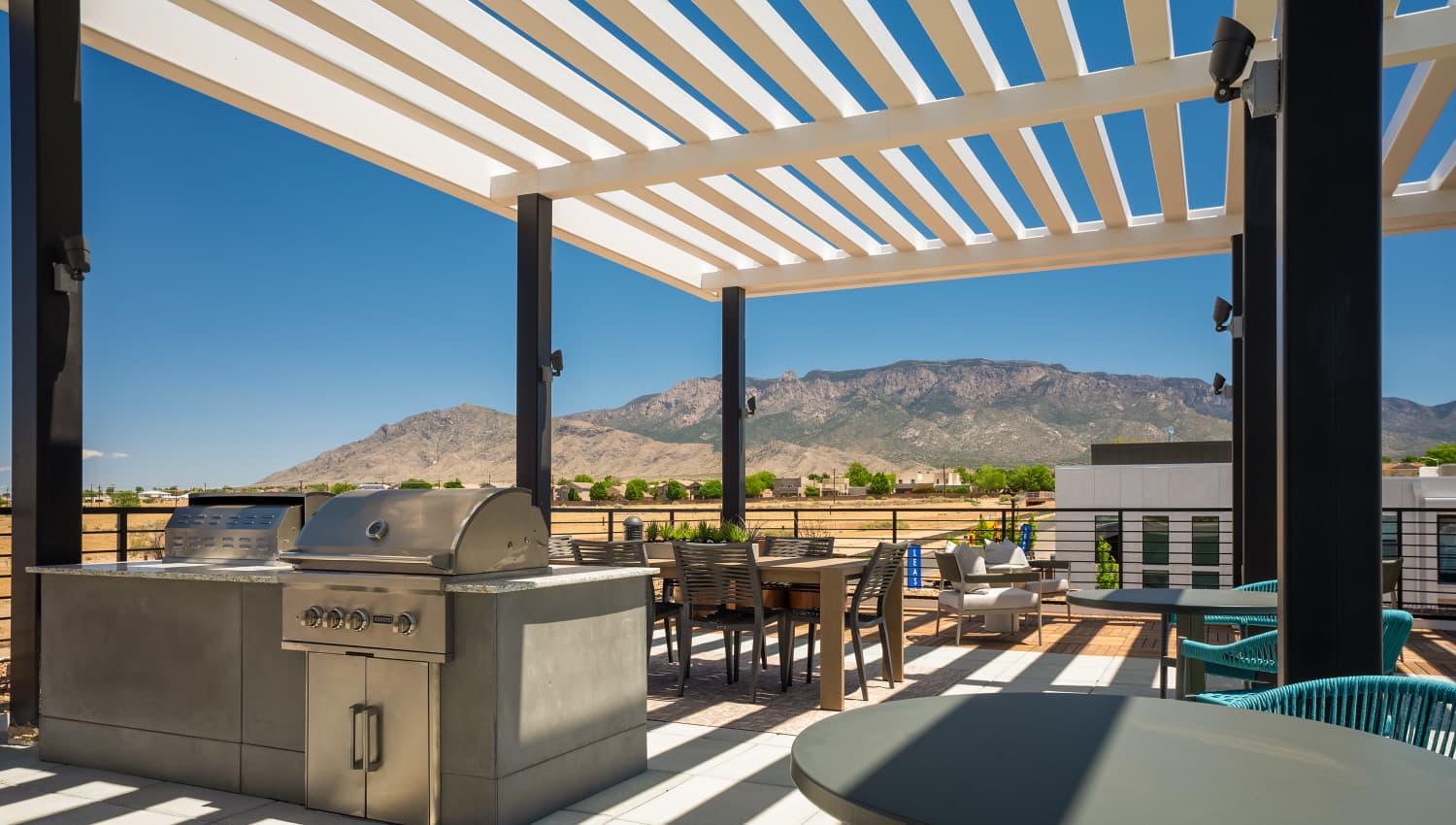 Community barbeque at Olympus Latitude in Albuquerque, New Mexico