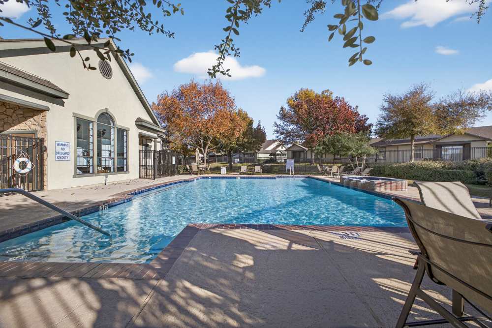 Swimming pool at Rosemont of Hillsboro in Hillsboro, Texas