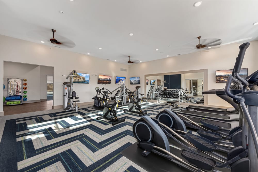 Fitness center at Rocket Pointe in Durango, Colorado