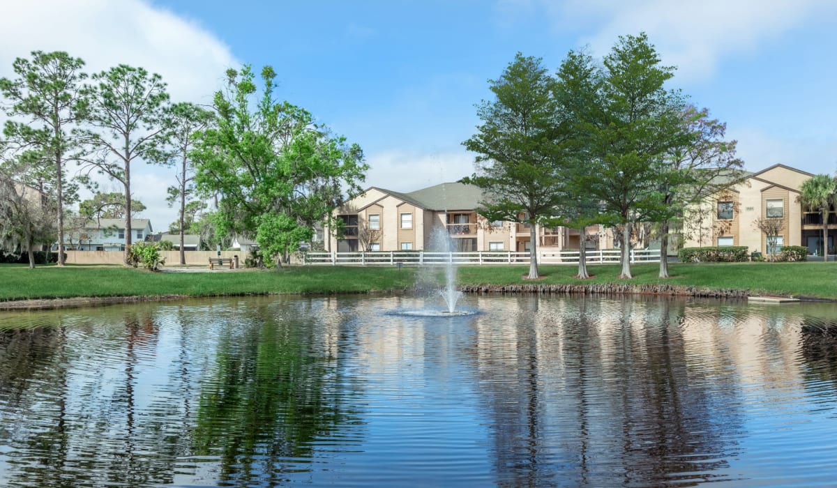 Lake outside of The Cascades at Kissimmee in Kissimmee, Florida