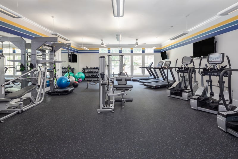 Fitness center at The District in Charlotte, North Carolina