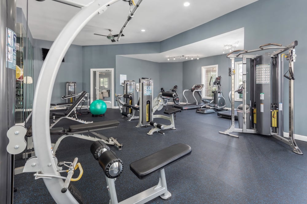 Fitness center at Highlands at Alexander Pointe in Charlotte, North Carolina