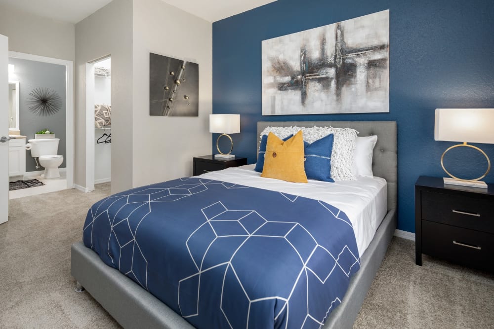 Main bedroom at Mezza in Jacksonville, Florida