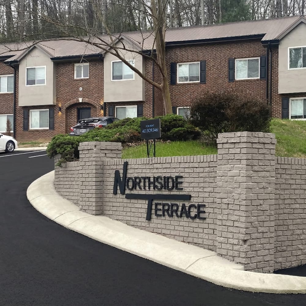 Aerial view of apartments at Northside Terrace in Chattanooga, Tennessee