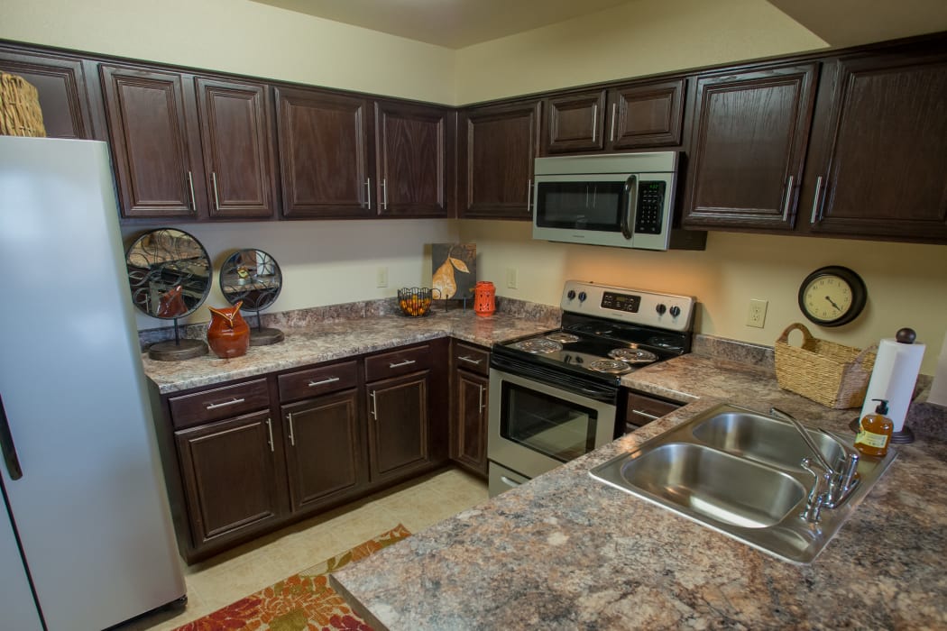 Luxury kitchen at Park at Tuscany in Oklahoma City, Oklahoma