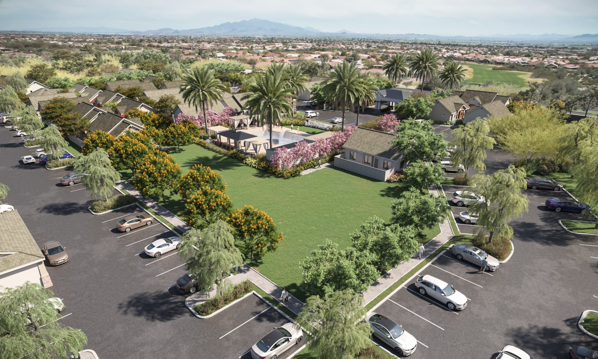 Beautiful community at Canopy at Sundance in Buckeye, Arizona