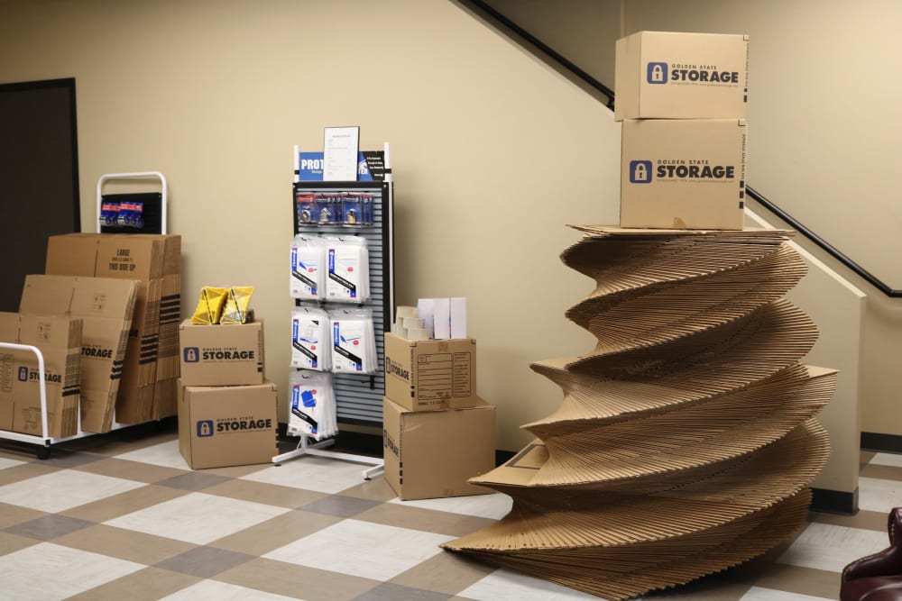 Moving supplies available at Golden State Storage Cadence in Henderson, Nevada 