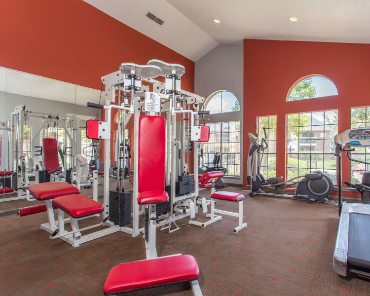 Spacious contemporary clubhouse at Laurel Heights at Cityview in Fort Worth, Texas