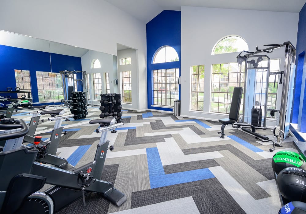 Spacious contemporary clubhouse at Laurel Heights at Cityview in Fort Worth, Texas