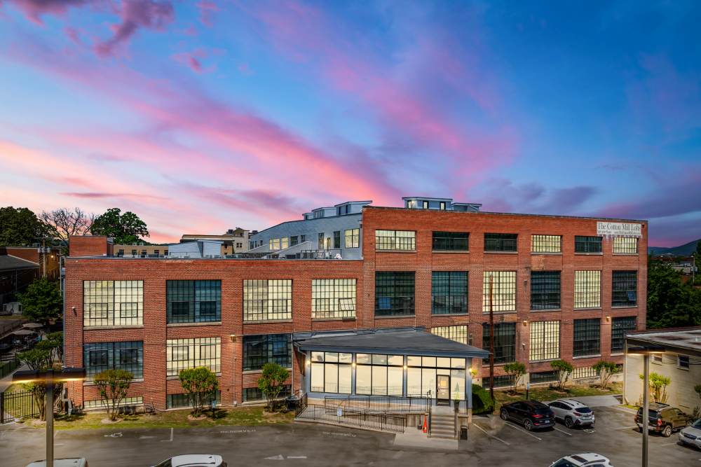 Twilight The Cotton Mill Lofts in Roanoke, Virginia