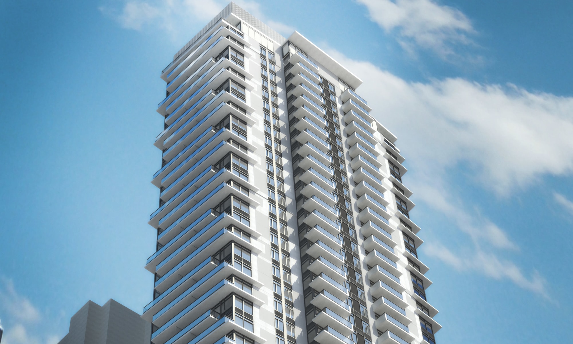 Exterior of Parkview Development in Burnaby, British Columbia