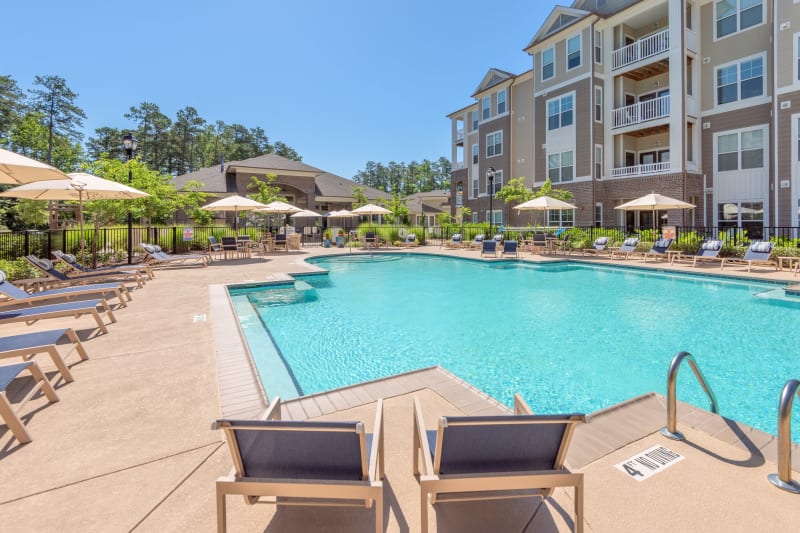 Resort style pool in Raleigh, North Carolina at Sterling Town Center