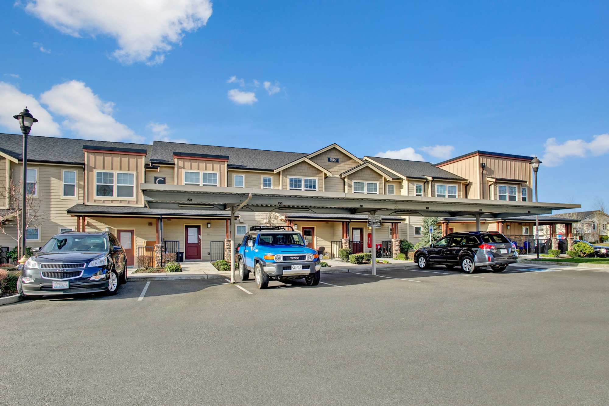 Community view at Trax at Dupont Station in Dupont, Washington