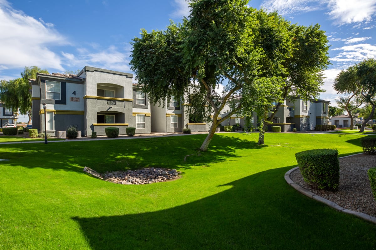 Lush landscaping at Tamarron, Phoenix, Arizona