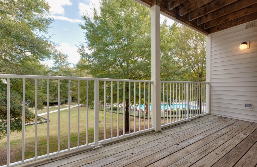 Home with a private balcony at Forest Oaks Apartment Homes in Rock Hill, South Carolina