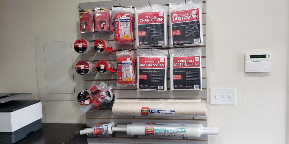 Packing supplies available at StorQuest Express - Self Service Storage in Sacramento, California