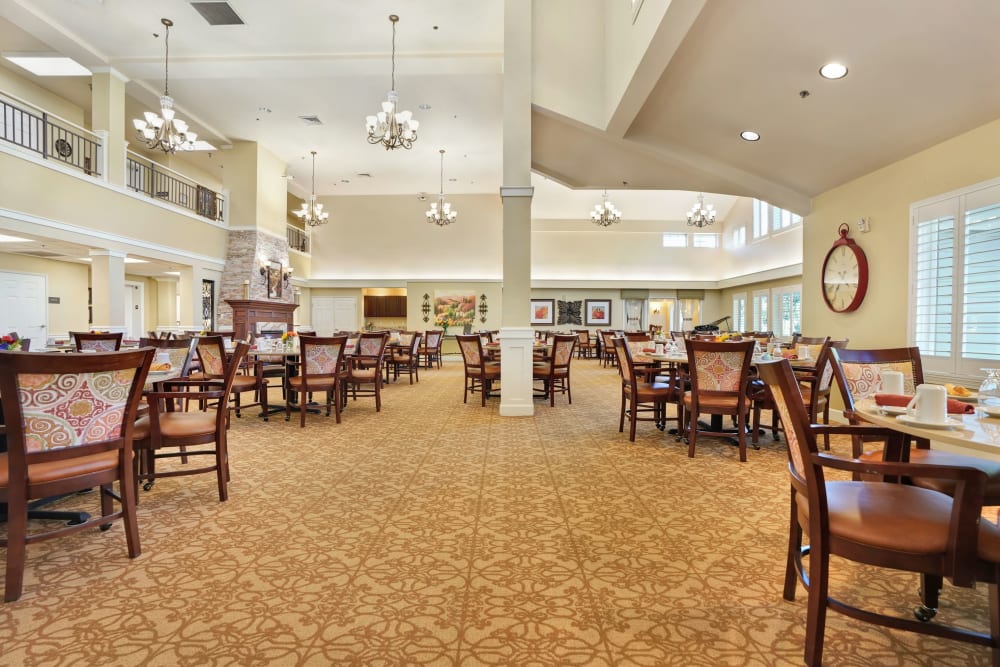 Dining room at The Commons on Thornton in Stockton, California