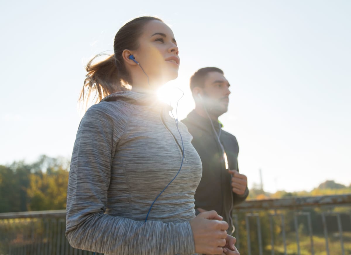 Residents running at their local park near Avenue @Creekbridge in Brandon, Florida