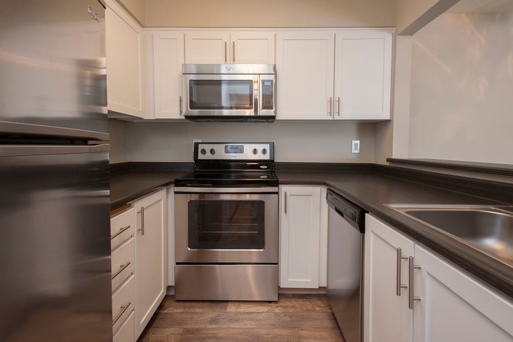 Beautiful, gourmet kitchen in a model home at Waterhouse Place in Beaverton, Oregon