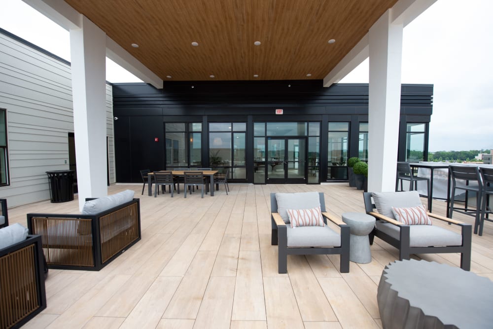 Skyclub with chairs and tables