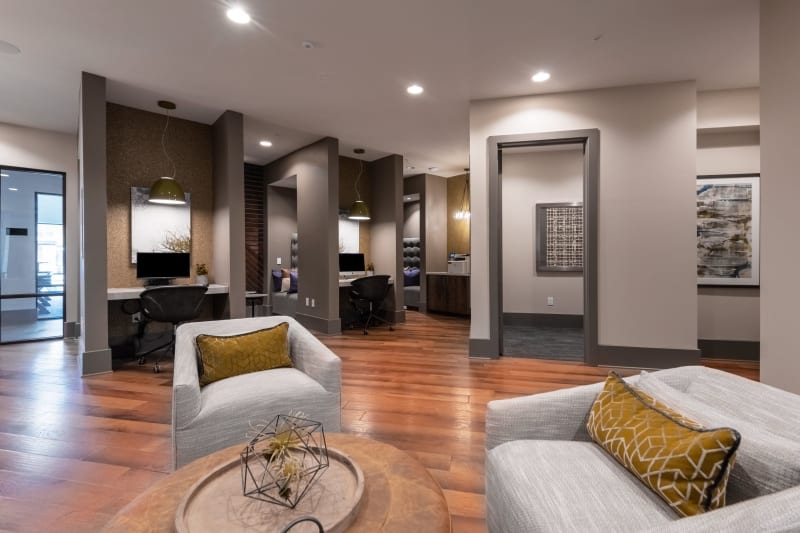 Clubhouse for residents to work in at Domain at Founders Parc in Euless, Texas