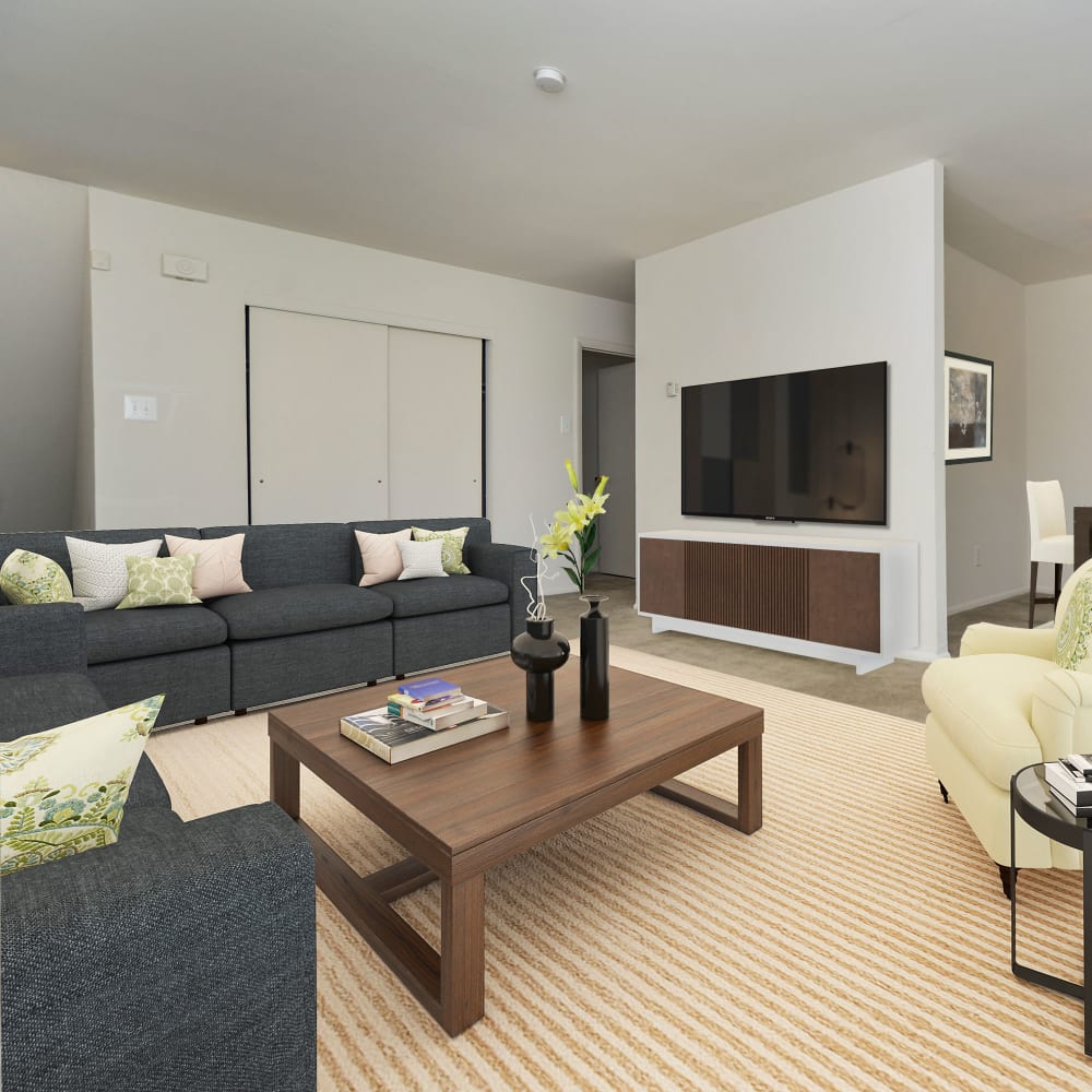 Living room at Longview Apartment Homes in Wilmington, Delaware