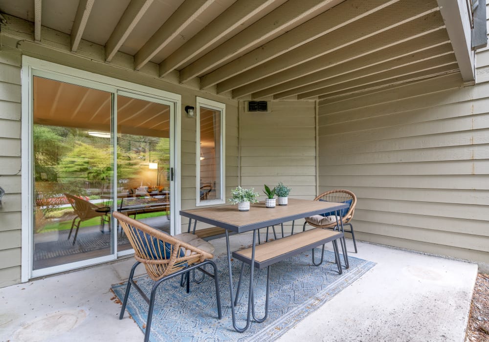 Covered patio at Terra at Hazel Dell in Vancouver, Washington