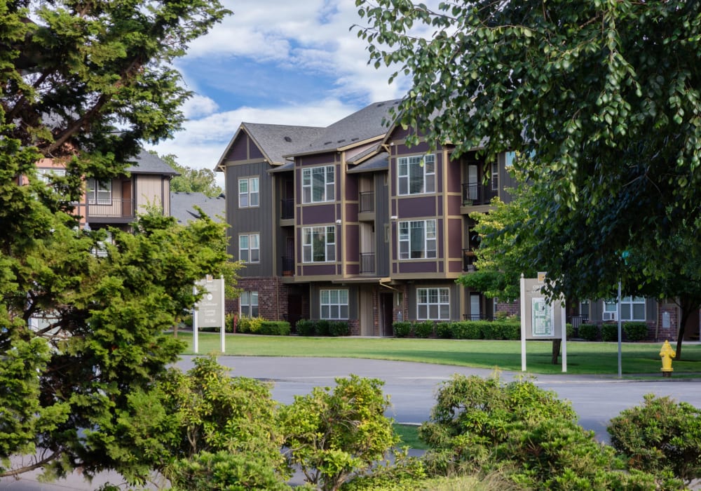 Trees surrounding the community at Avery at Orenco Station in Hillsboro, Oregon