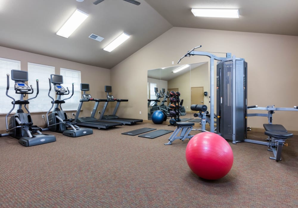 Fitness center at The Jones in Hillsboro, Oregon