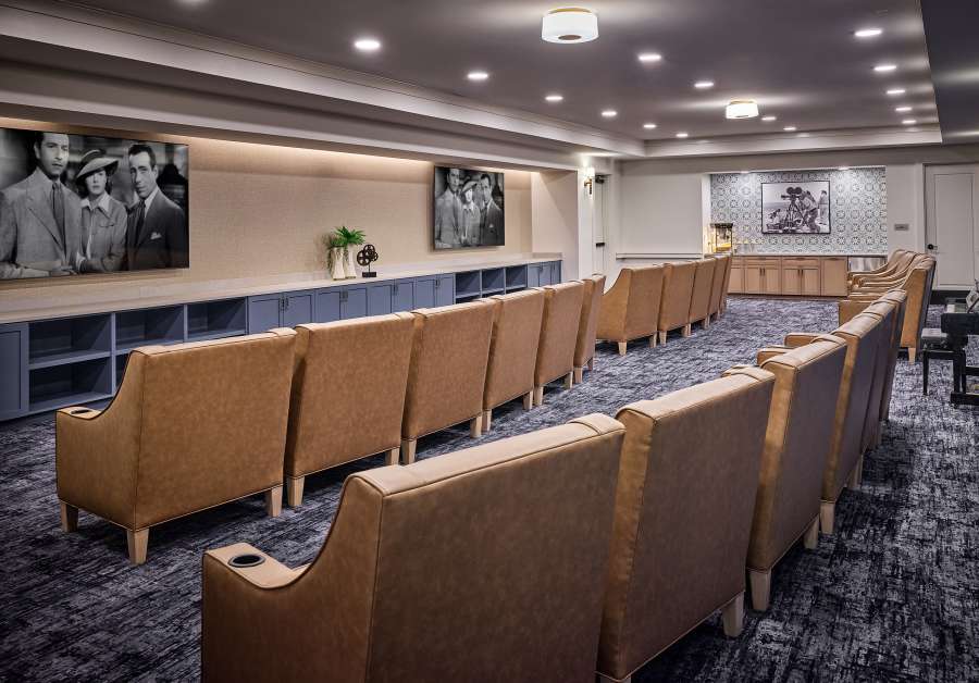 Theater at Waltonwood Lead Mine in Raleigh, North Carolina
