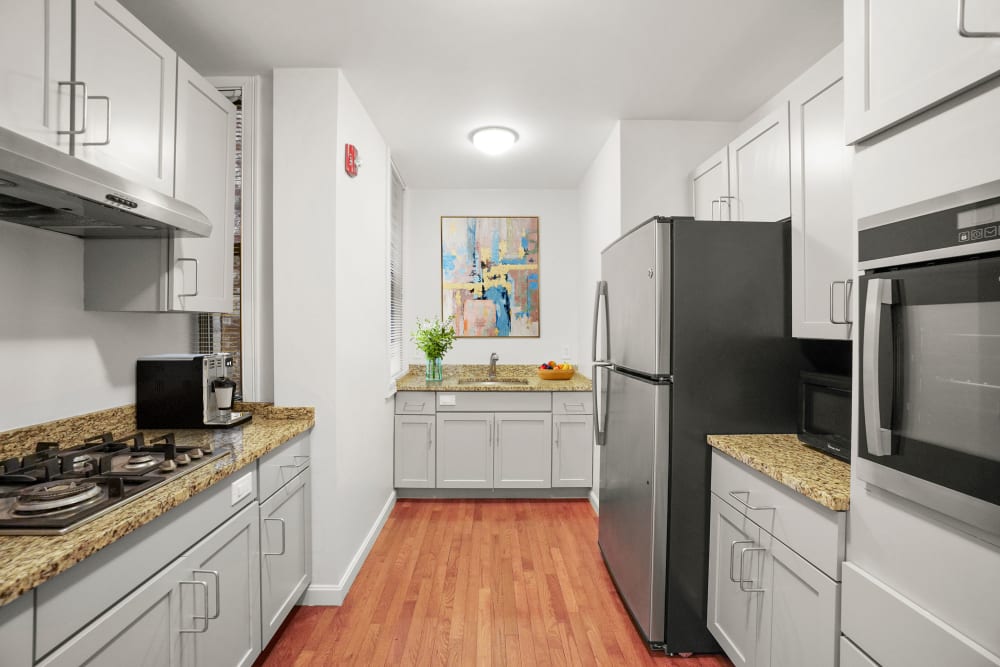 Kitchen at Burbank Apartments in Boston, Massachusetts