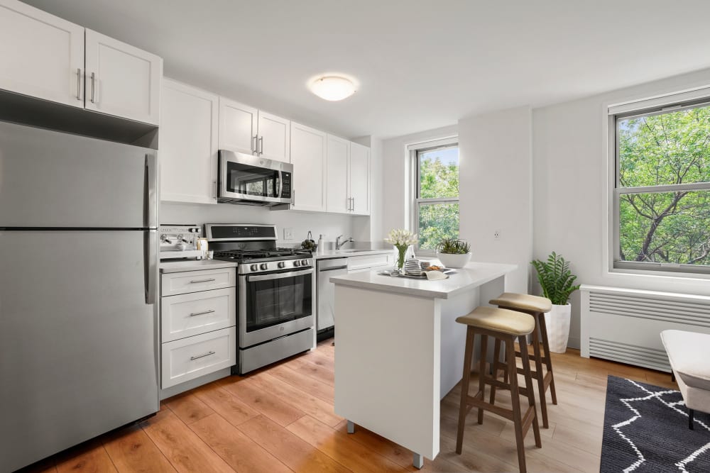 Kitchen at Camelot Court in Brighton, Massachusetts