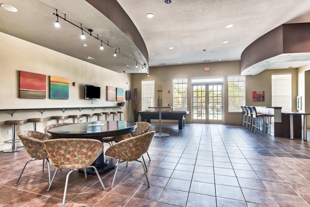 Theatre room in clubhouse at Independence Place in Clarksville, Tennessee