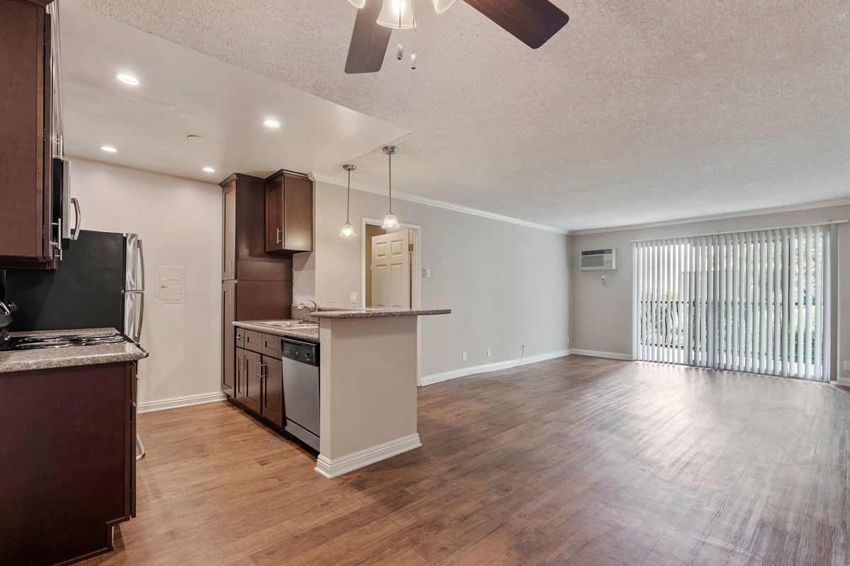 Model apartment at The Palms, Los Angeles, California