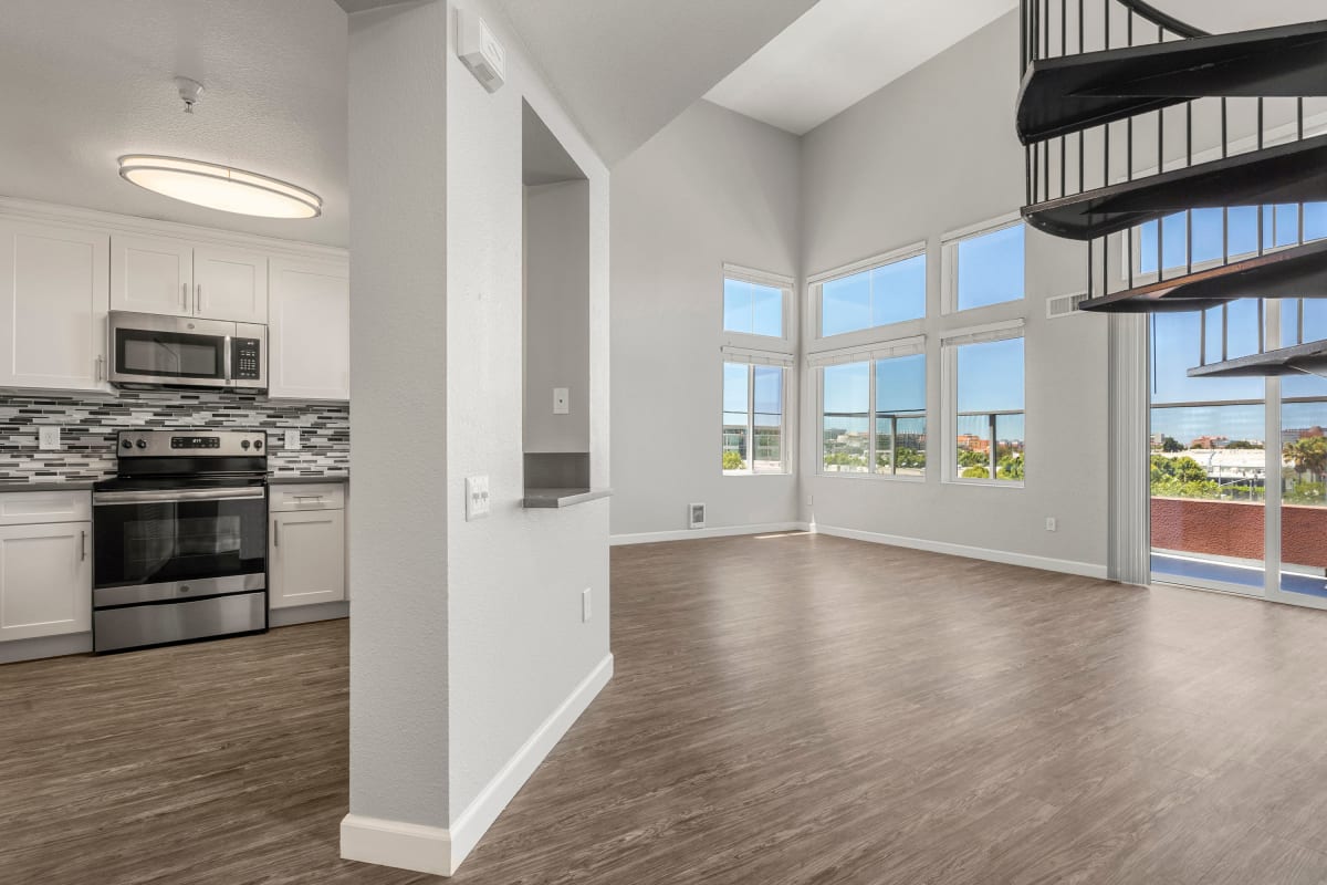 Very large model living space at The Bridge at Emeryville in Emeryville, California