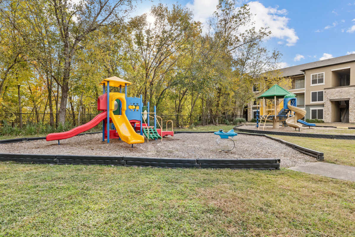 Kids playground at Columbia Greens in Houston, Texas