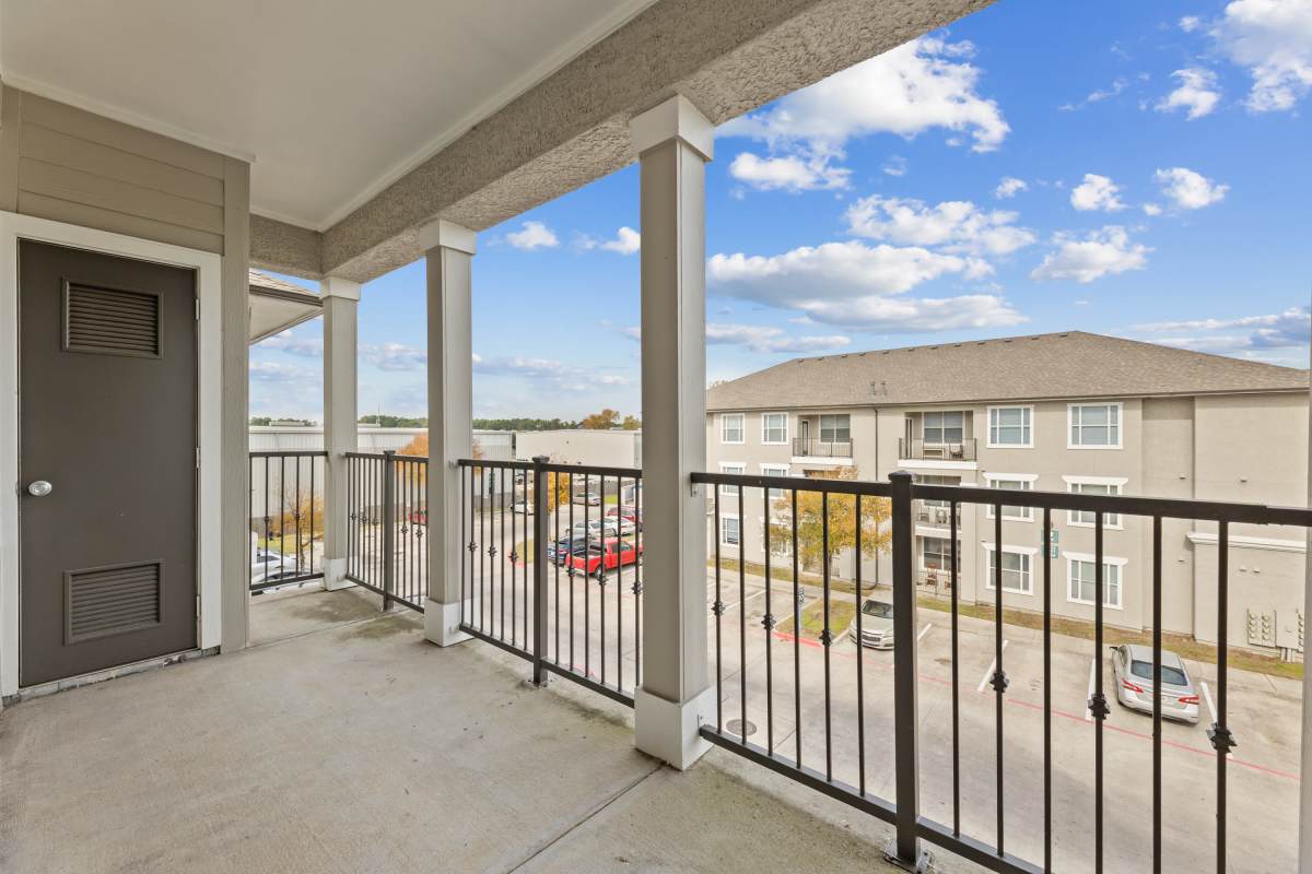 Private balcony at Costa Rialto in Houston, Texas
