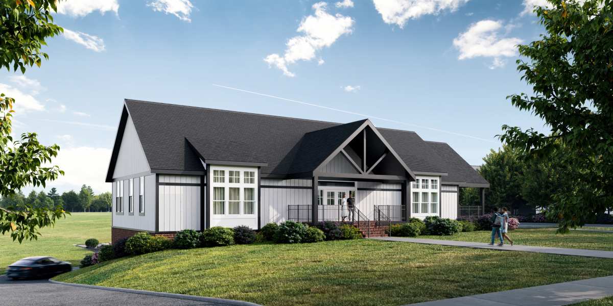 Exterior of the building at Ashgrove Farms Townhomes in Nicholasville, Kentucky