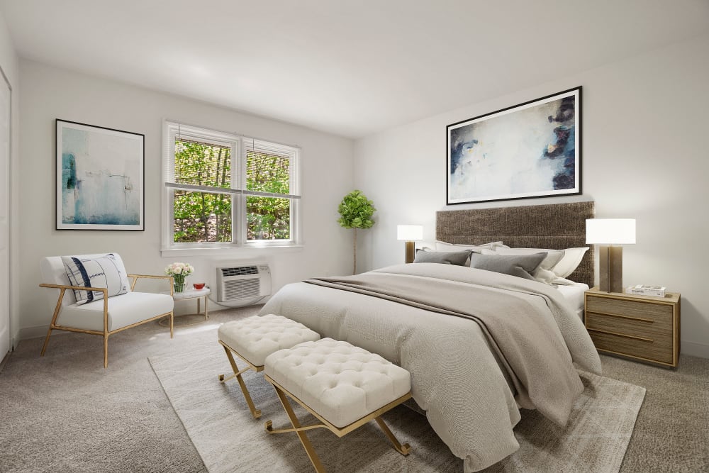 Bedroom at Stony Brook Commons in Roslindale, Massachusetts