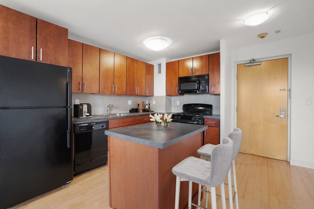 Kitchen at Camelot Court in Brighton, Massachusetts