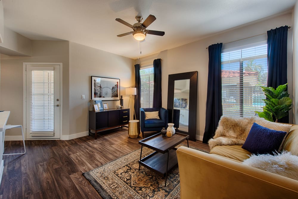 Living room at The Ventura in Chandler, Arizona