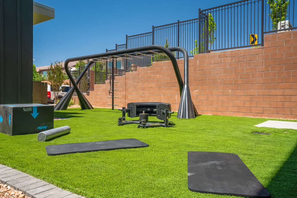 Outdoor play area at Olympus Latitude in Albuquerque, New Mexico