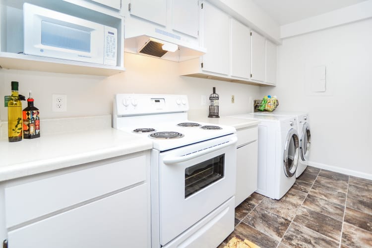 Modern kitchen at apartments in Absecon, New Jersey